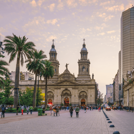 Centro de Santiago y Mercado Central